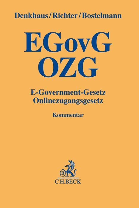 E-Government-Gesetz/Onlinezugangsgesetz - Wolfgang Denkhaus, Eike Richter, Lars Bostelmann