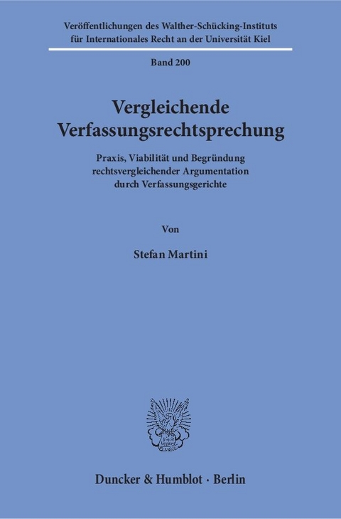 Vergleichende Verfassungsrechtsprechung. - Stefan Martini