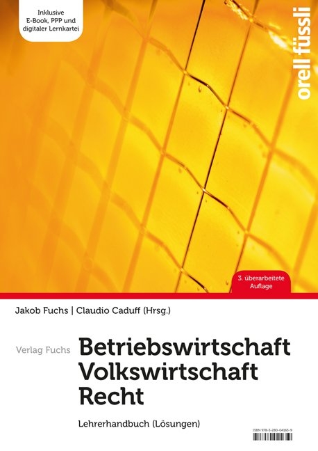 Betriebswirtschaft / Volkswirtschaft / Recht - Lehrerhandbuch - 