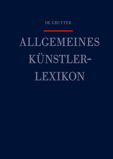 Allgemeines Künstlerlexikon (AKL) / Samore - Schleiffert - 