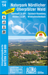 UK50-14 Naturpark Nördlicher Oberpfälzer Wald - Landesamt für Digitalisierung, Breitband und Vermessung, Bayern; Landesamt für Digitalisierung, Breitband und Vermessung, Bayern
