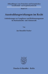 Ausstrahlungswirkungen im Recht. - Jan-Benedikt Fischer