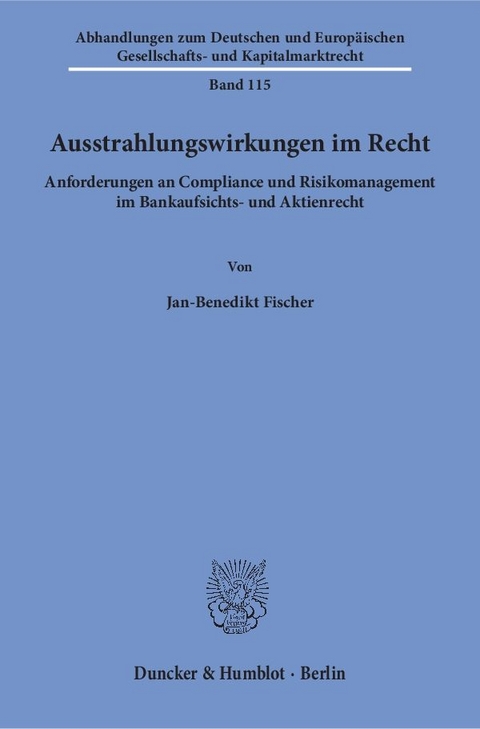 Ausstrahlungswirkungen im Recht. - Jan-Benedikt Fischer