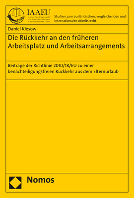 Die Rückkehr an den früheren Arbeitsplatz und Arbeitsarrangements - Daniel Kiesow