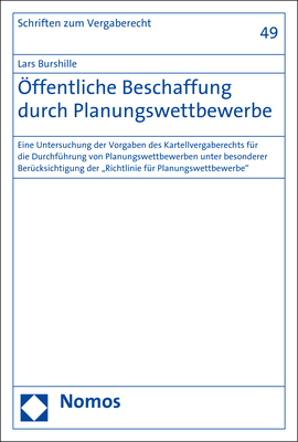 Öffentliche Beschaffung durch Planungswettbewerbe - Lars Burshille