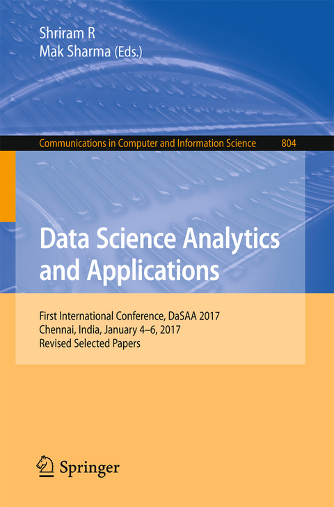 Data Science Analytics and Applications - 