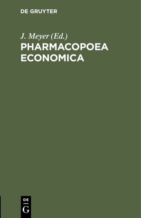 Pharmacopoea economica - 