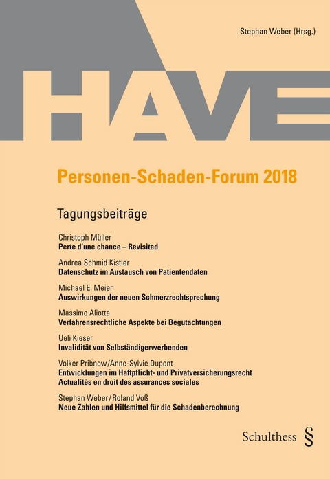 Personen-Schaden-Forum 2018 - 