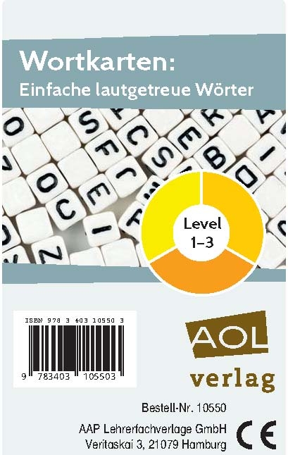 Wortkarten: Einfache lautgetreue Wörter - Kristina Poncin