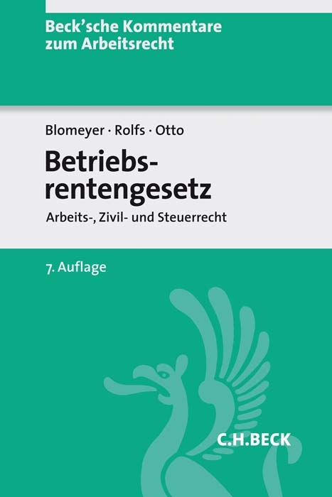 Betriebsrentengesetz - Wolfgang Blomeyer, Christian Rolfs, Klaus Otto