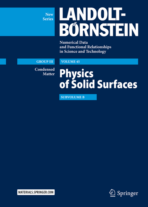 Physics of Solid Surfaces - 