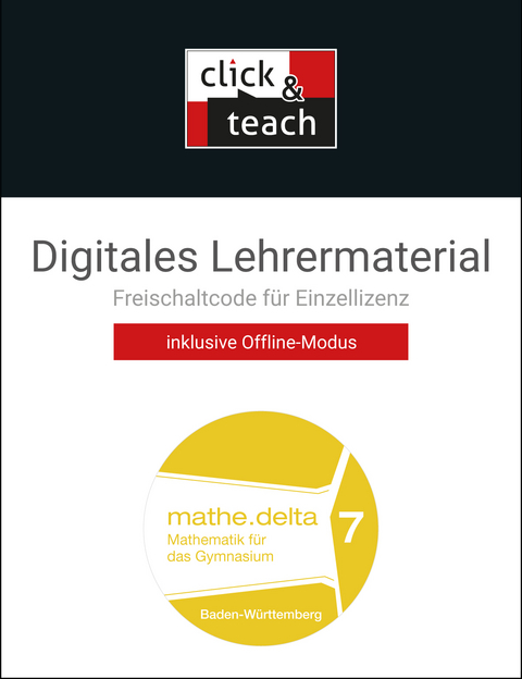 mathe.delta – Baden-Württemberg / mathe.delta BW click & teach 7 Box - 