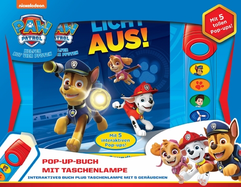 Buch & Sound Spiel-Set, PAW Patrol, Licht aus! - 