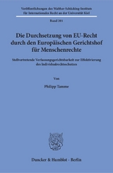 Die Durchsetzung von EU-Recht durch den Europäischen Gerichtshof für Menschenrechte. - Philipp Tamme