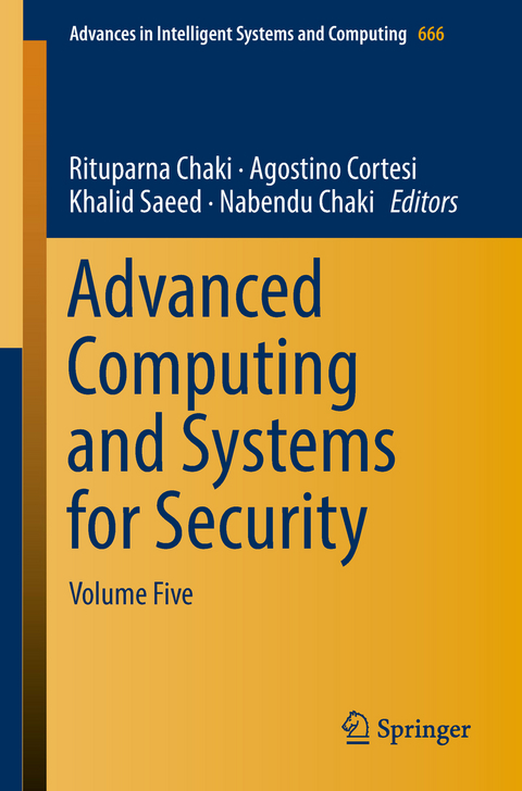 Advanced Computing and Systems for Security - 