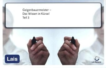 Geigenbauermeister - Das Wissen in Kürze -  Hrsg. Sarastro GmbH