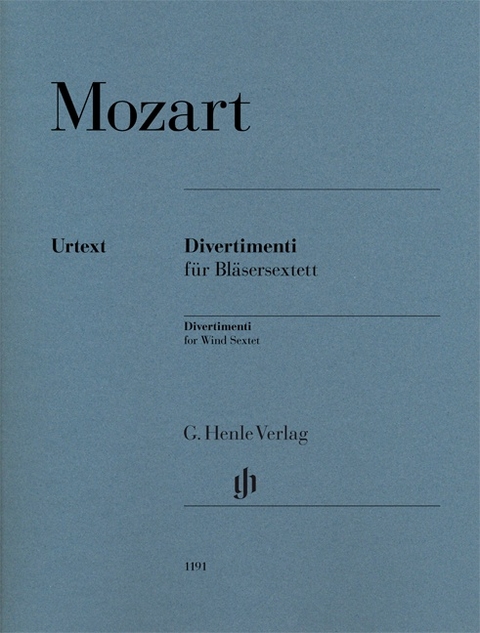 Wolfgang Amadeus Mozart - Divertimenti für 2 Oboen, 2 Hörner und 2 Fagotte - 