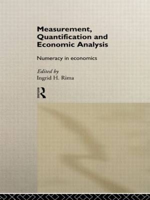 Measurement, Quantification and Economic Analysis - 