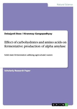 Effect of carbohydrates and amino acids on fermentative production of alpha amylase - Debajyoti Bose, Hiranmay Gangopadhyay