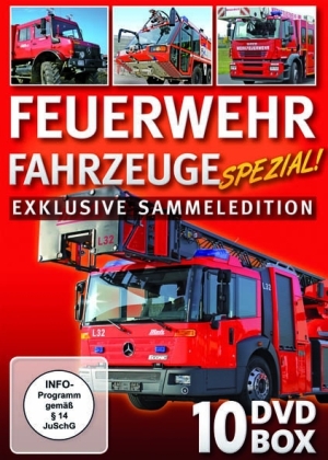Feuerwehr Fahrzeuge Spezial!, 10 DVDs