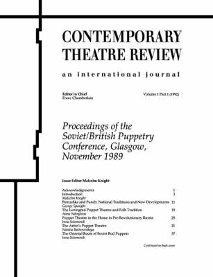 Proceedings of the Soviet/British Puppetry Conference -  Malcom Knight