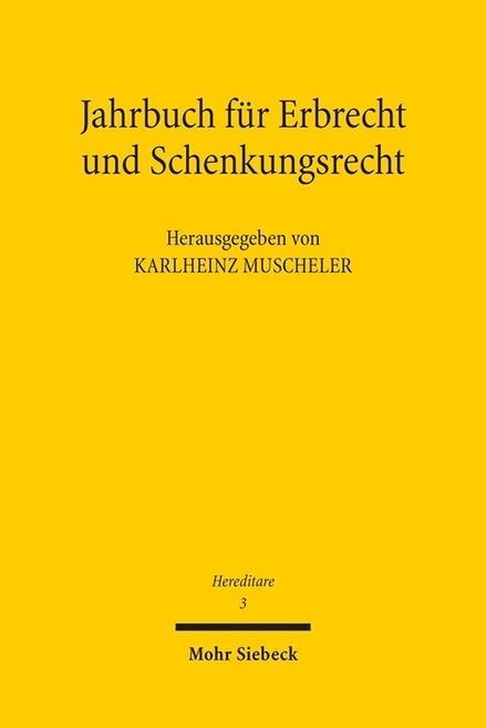 Hereditare - Jahrbuch für Erbrecht und Schenkungsrecht - 