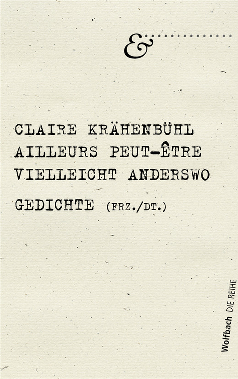 Ailleurs peut-être - Claire Krähenbühl