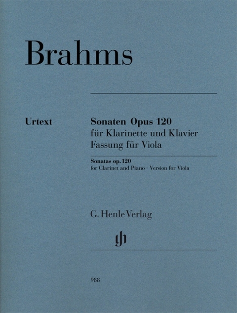 Johannes Brahms - Klarinettensonaten op. 120 - 