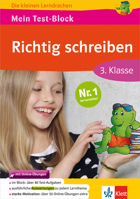 Mein Test-Block Richtig schreiben mit Online-Übungen 3. Klasse