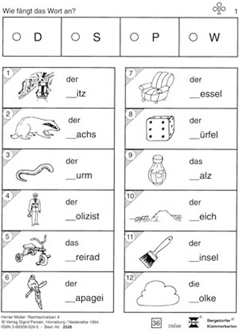 Rechtschreibung / Rechtschreiben 4 - Heiner Müller