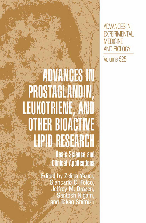 Advances in Prostaglandin, Leukotriene, and other Bioactive Lipid Research - 