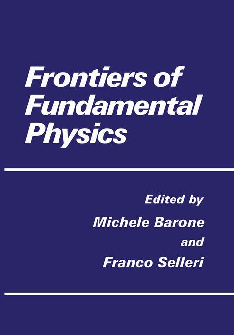 Frontiers of Fundamental Physics - 