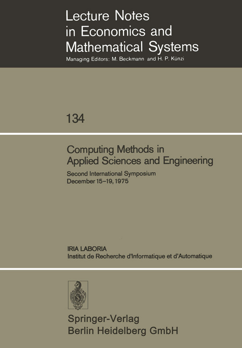 Computing Methods in Applied Sciences and Engineering - 