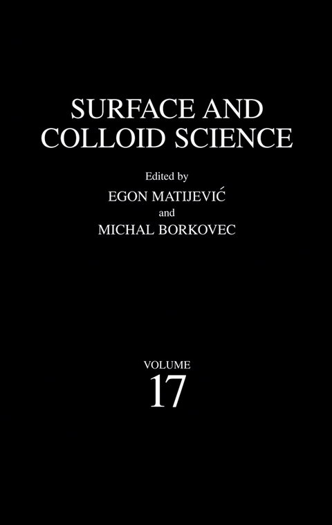 Surface and Colloid Science - 