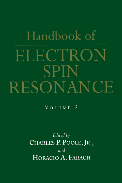 Handbook of Electron Spin Resonance - 