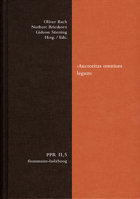 ›Auctoritas omnium legum‹ - 