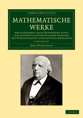 Mathematische Werke 7 Volume Set - Karl Weierstrass