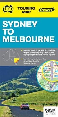 Sydney to Melbourne Map 245 4th ed -  Universal