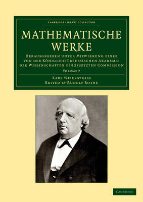 Mathematische Werke: Volume 7 - Karl Weierstrass