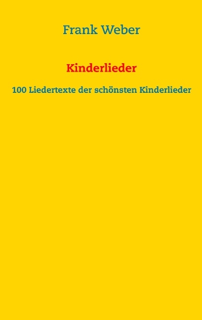 Kinderlieder - Frank Weber