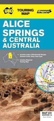 Alice Springs & Central Australia Map 591 14th ed -  UBD Gregory's