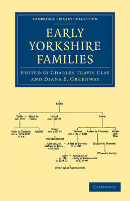 Early Yorkshire Families - 