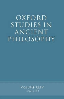 Oxford Studies in Ancient Philosophy, Volume 44 - 