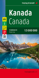 Kanada, Straßenkarte 1:3.000.000, freytag & berndt - 