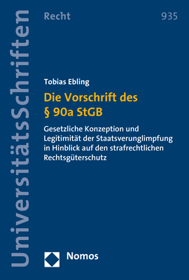 Die Vorschrift des § 90a StGB - Tobias Ebling