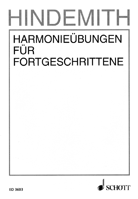 Harmonieübungen für Fortgeschrittene - Paul Hindemith