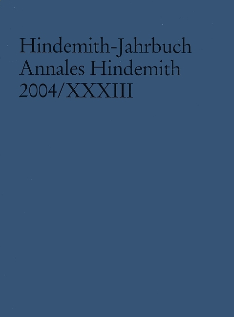 Hindemith-Jahrbuch