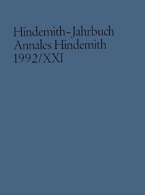 Hindemith-Jahrbuch