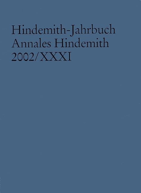 Hindemith-Jahrbuch