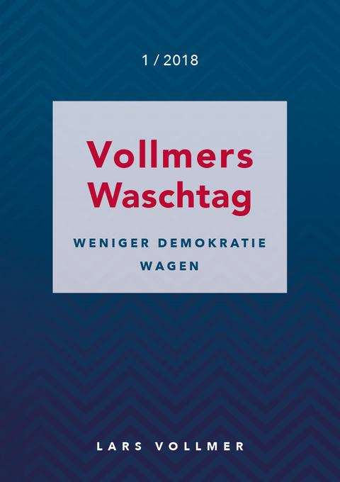 Weniger Demokratie wagen! - Lars Vollmer